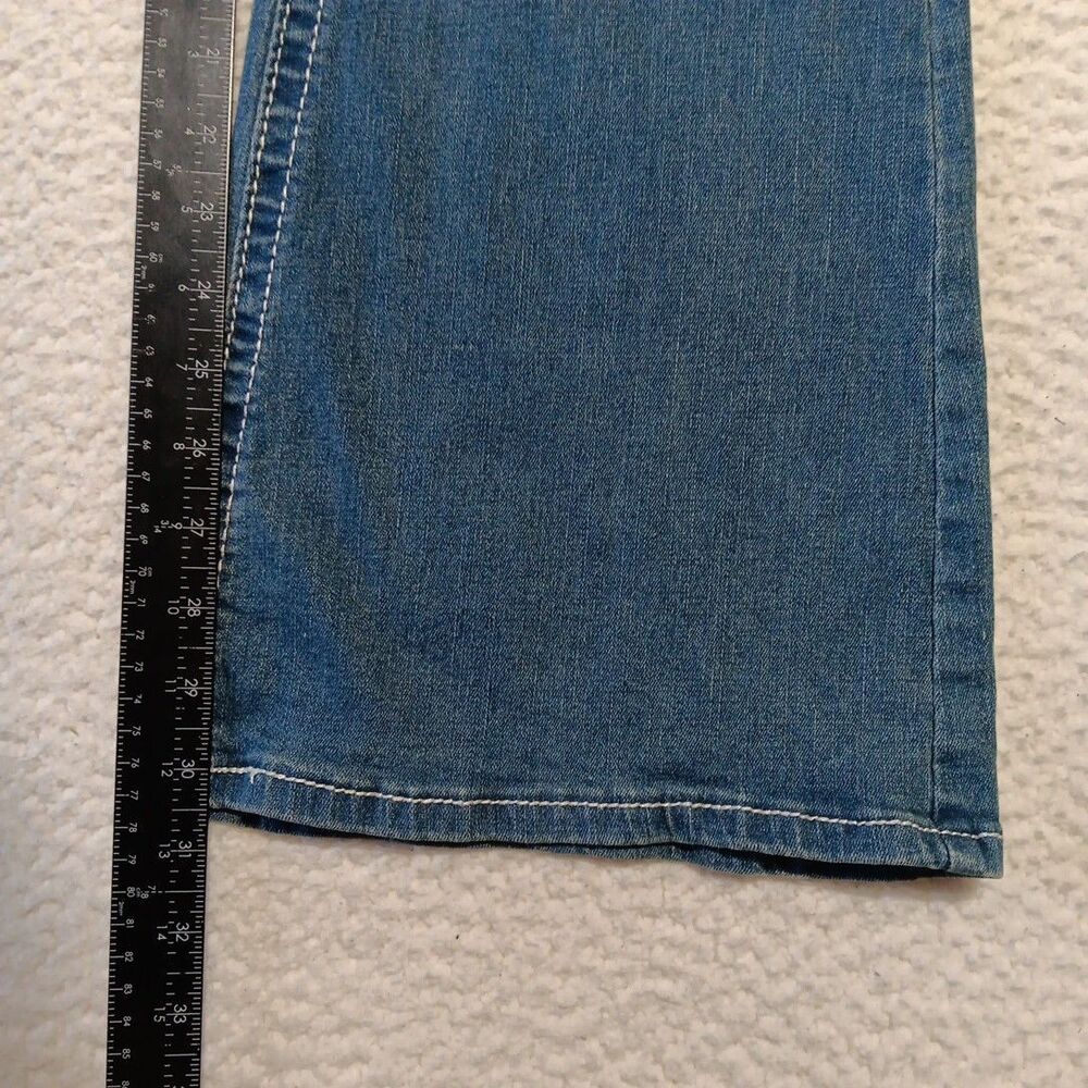SKY Premium Juniors 13/14 Bootcut Jeans Rhinestone Cross Western Stretch NWT - Picture 5 of 7